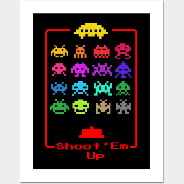 space invaders shoot em up Wall Art by nataliawinyoto